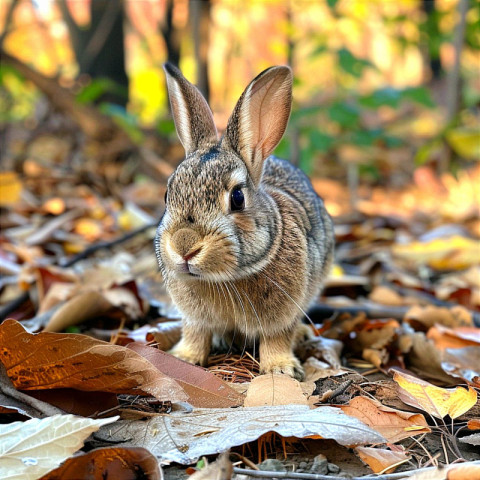 Curious Autumn Rabbit